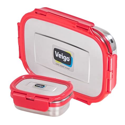 veigo stainless steel lunch box|Veigo Large Lunchboxes Online at Affordable Prices.